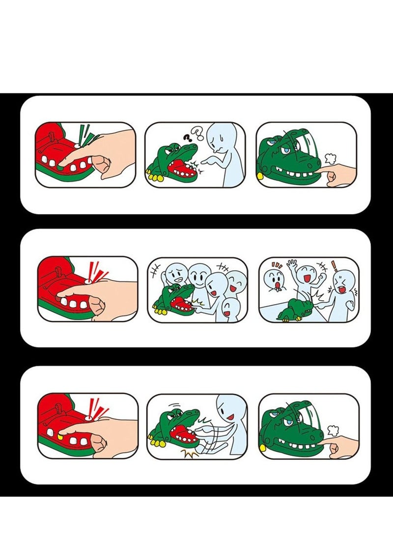 أسنان التمساح لعبة طبيب أسنان تمساح عض الأصابع، لعبة مسلية ومسلية للأطفال، 15.49x12.45x7.49 سم - Image 3