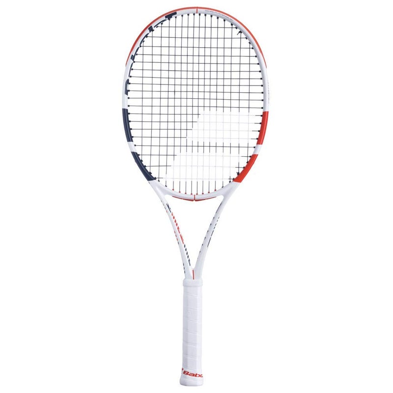 Babolat Pure Strike Team Tennis Racquet (3rd Gen) - Strung with 16g White Babolat Syn Gut at Mid-Range Tension