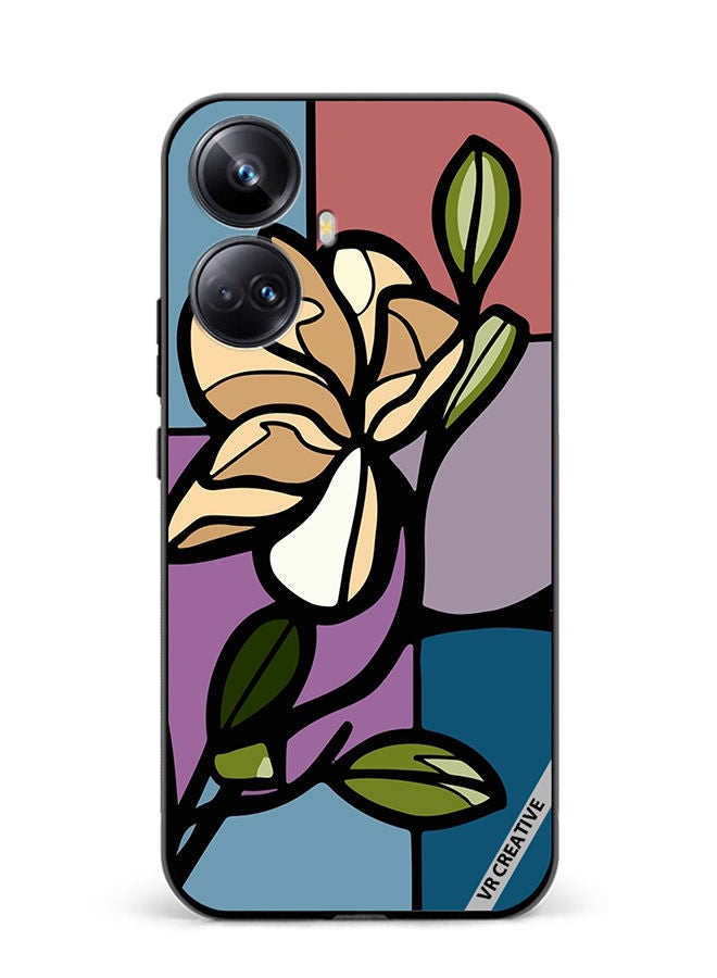 VR CREATIVE Protective Case Cover For Realme 10 Pro Plus Rose Design Multicolour - Image 1