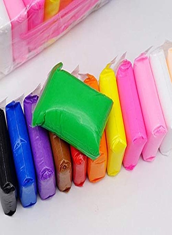 Magic Providers Air Dry Modelling Clay Super Light DIY Soft Creative Educational Clay Toys Colorful Children Modeling Soft Clay+Tools Creative Learning Toy Art DIY Crafts Multicolor - Pack of 12 - Image 3
