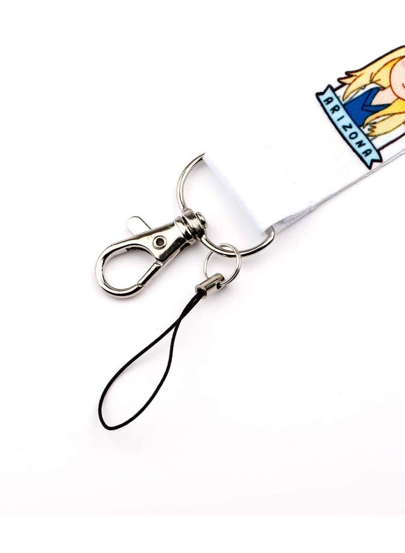 erorex Grey's Anatomy Lanyard Key chain Id Badge Holder ID Card Pass Gym Mobile Phone (WHITE) - Image 3
