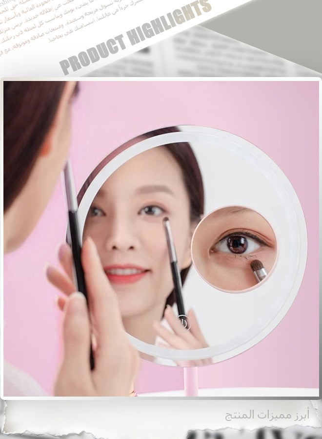 10X Magnifying Makeup Mirror with Suction Cup, Portable Handheld Compact Mirror for Travel, Personal Beauty Mirror for Home Bathroom Office, Ideal Gift for Her - Image 3