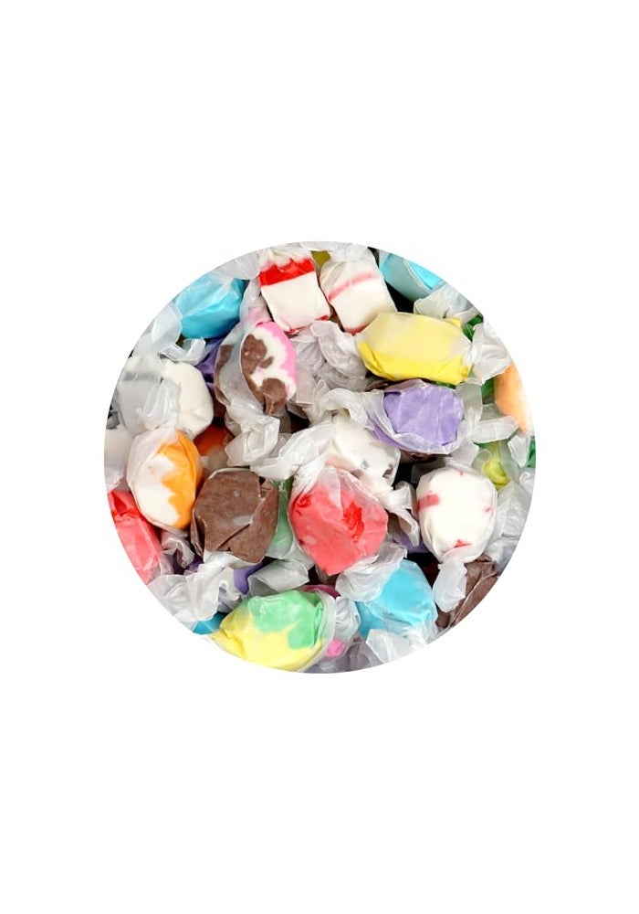 The Hampton Candy Company Salt Water Taffy Assorted Mix 1 Pound Bulk Bag 10 Assorted Flavors Individually Wrapped Taffy Candy - Image 1