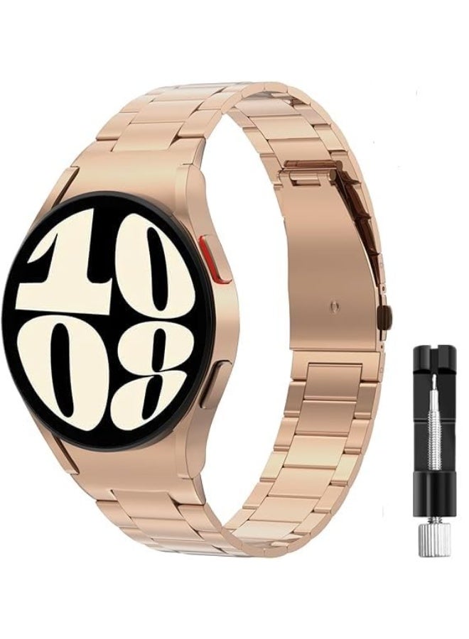 NEXT STORE Slim Stainless Steel Metal Strap Compatible with Samsung Galaxy Watch 5 Pro (45mm) – Lightweight Replacement Band (20mm) – Also Fits Watch 4/5/6 (40/44mm)