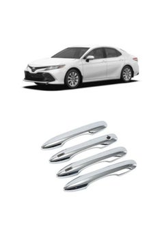 Generic Chrome handle cover Toyota Camry  2019 2020 2021 2022 2023 with fingerprint and corolla and avallon  - Image 2