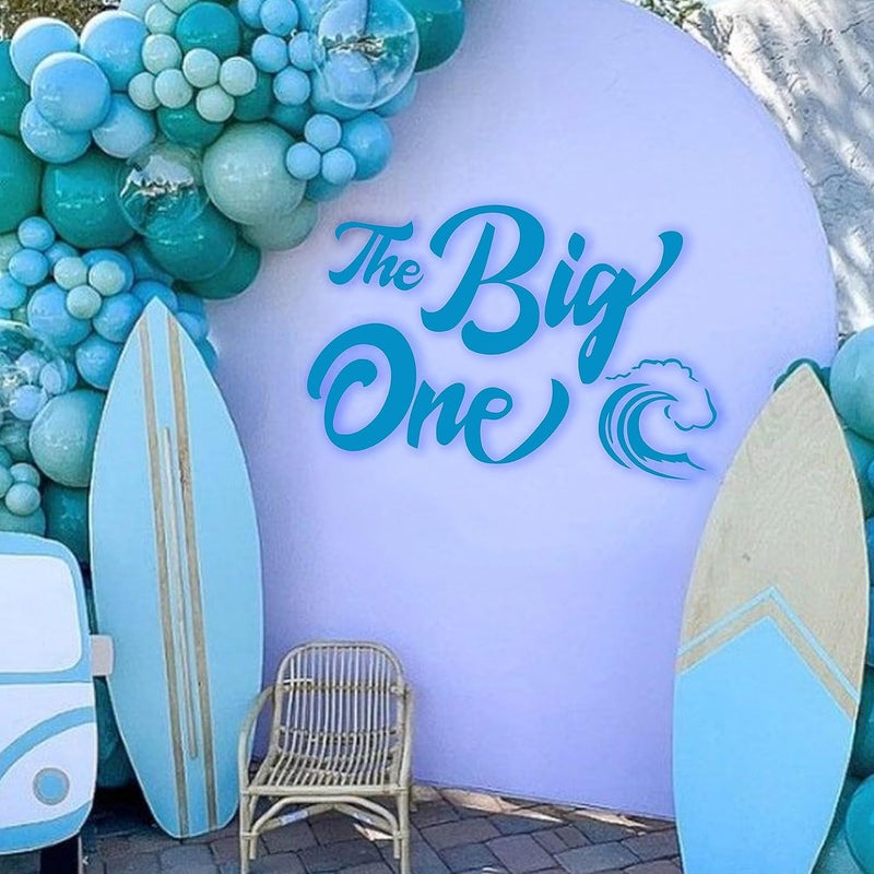 MUWEOL The Big One Decal  Wave Themed 1stFirst Birthday Party Decoration Surf Birthday Decor for Little Boy - Image 5
