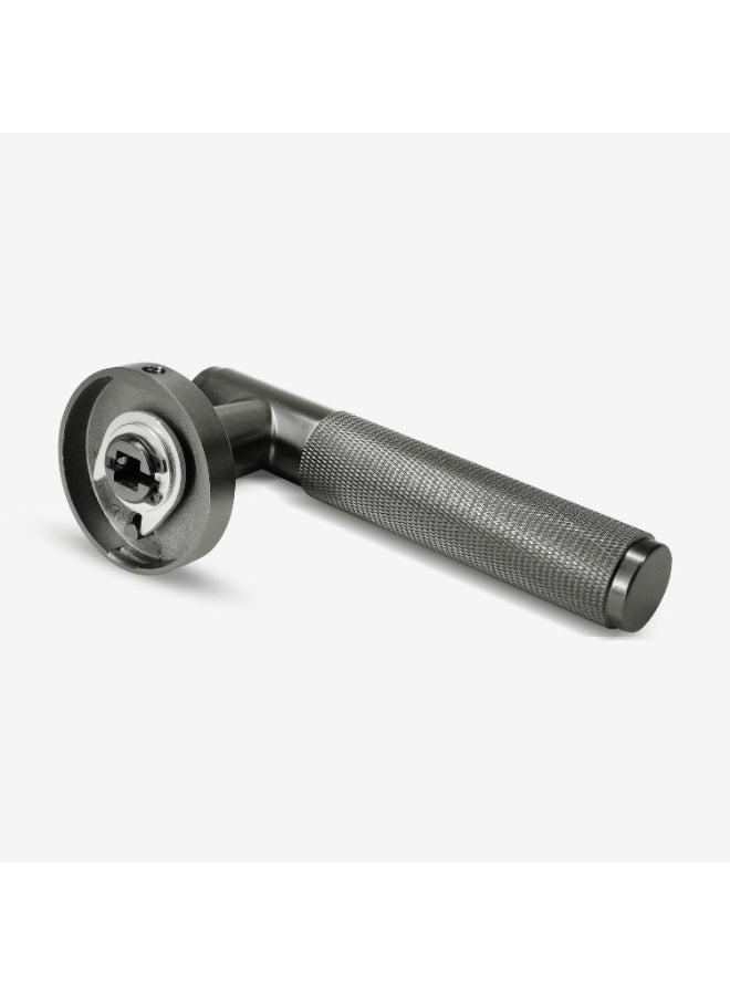 CINCINNO Vires Premium Anti-Rust Brass Door Handle Pair – Durable & Stylish for Home & Office, UV Protection, 2-Year Color & 5-Year Mechanical Warranty, Salt Spray Tested (Gun Metal Grey)  - Image 4