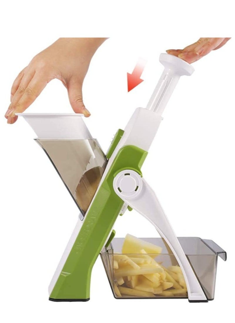 ELTRAZONE Vegetable Cutter Mandoline Slicer,Once For All.Food Chopper,Dicer Fruit,French Fry Julinner  - Image 1