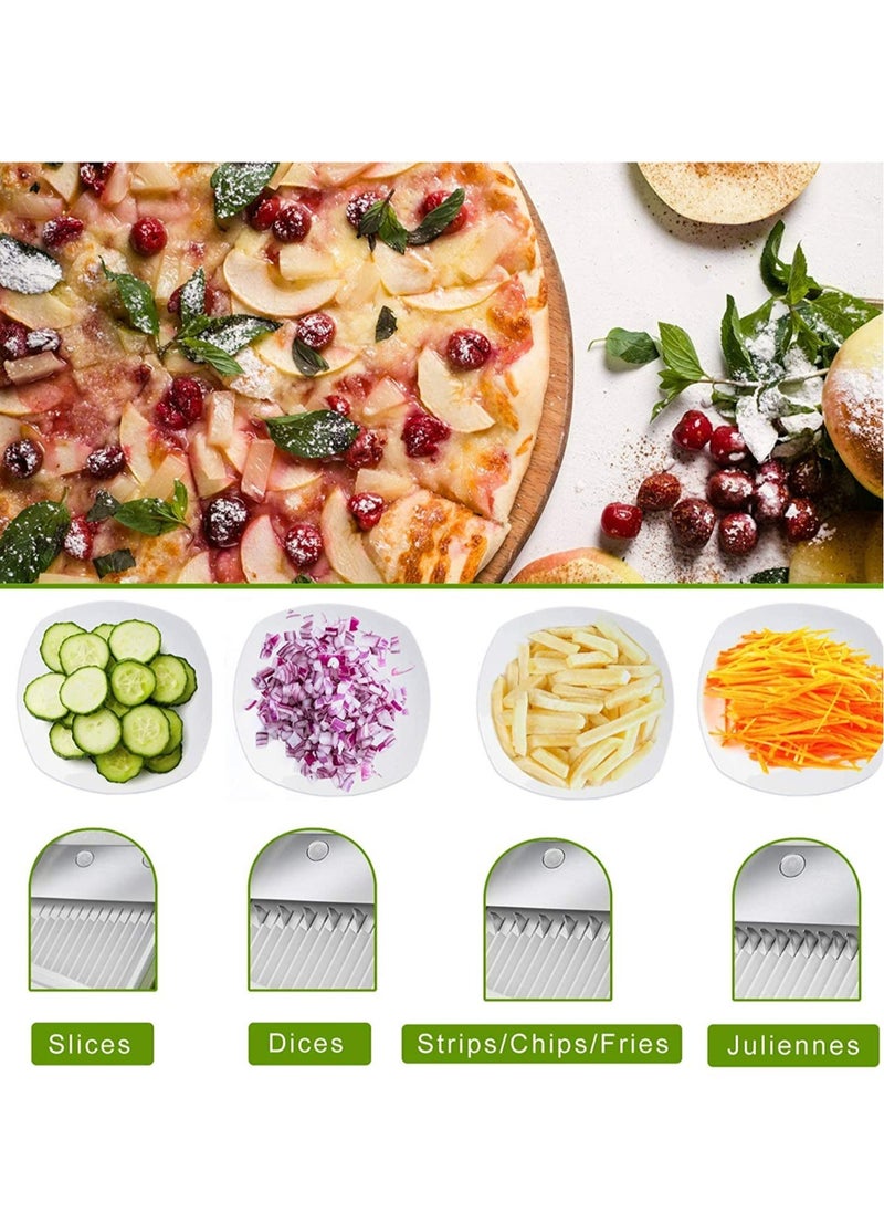 ELTRAZONE Vegetable Cutter Mandoline Slicer,Once For All.Food Chopper,Dicer Fruit,French Fry Julinner  - Image 3