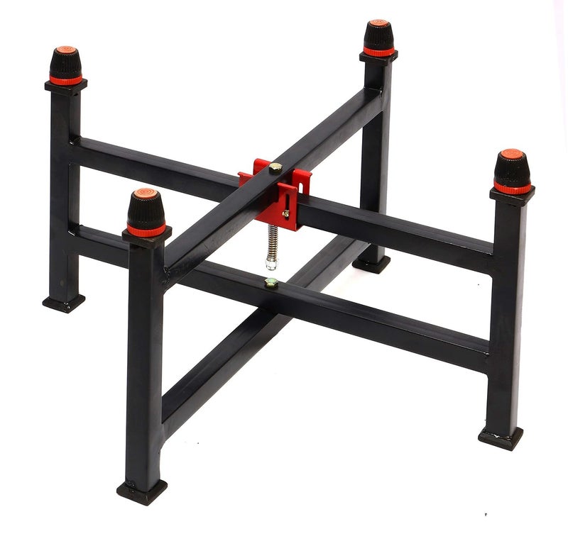KNK Carrom Floor Stand - Easy Fold Stand for Board Games, 9-Inch Height with Adjustable Leveler and Soft Rubber Top - Image 2