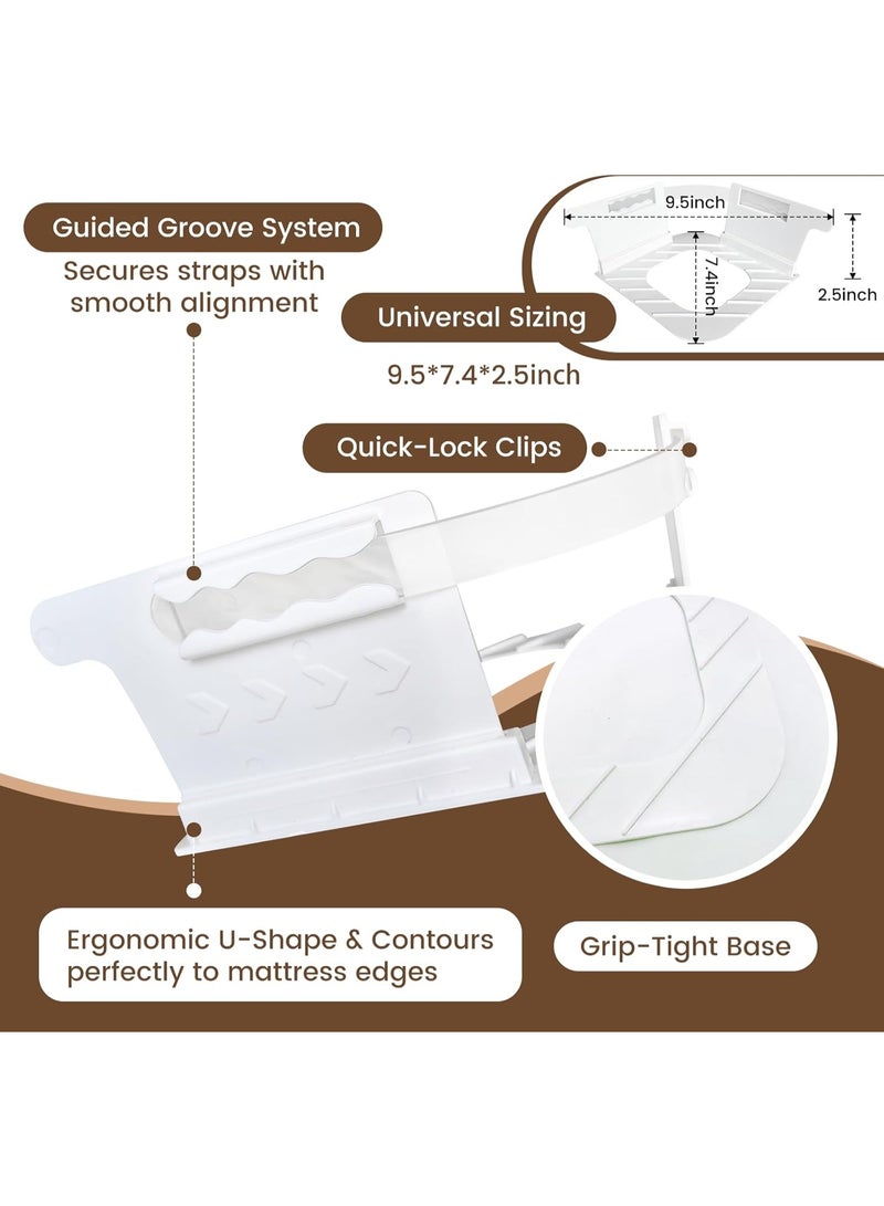 Bed Sheet Holders for Corners, Sheet Holders Keep Sheets Firm & Tight - Lock Fitted Bed Sheet Holder 4PCS, Sheet Straps for All Sheet Mattress Sizes Easy Installation - Image 2