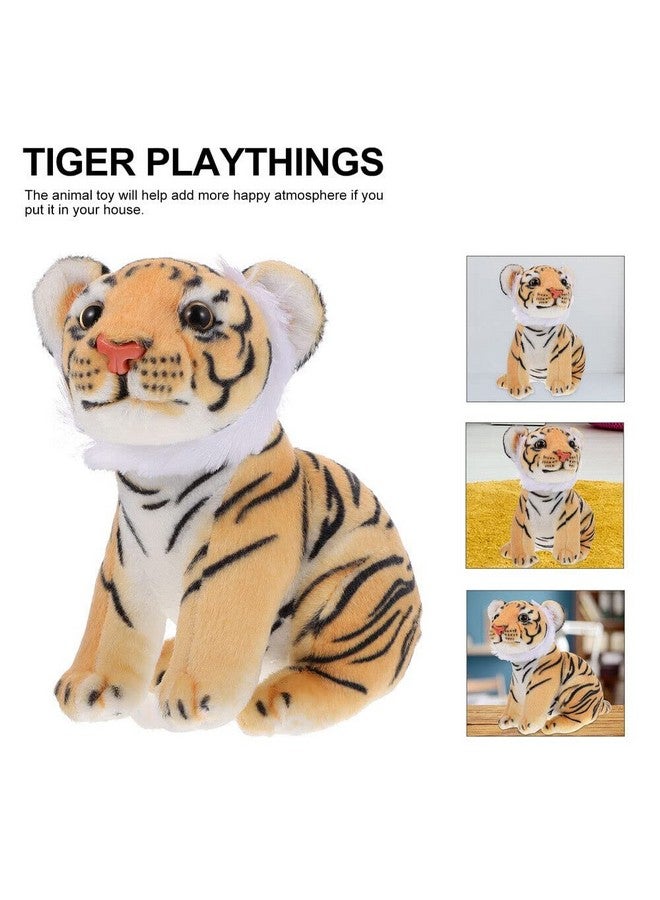 Tickles Siberian Jungle Tiger Soft Stuffed Animal Plush Toy For Kids Birthday Gifts Car (Color: Yellow & Black Size: 30 Cm) - Image 4