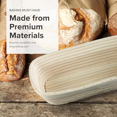 Frieling Proofing Basket, Brotform Bread Rising Banneton and Serving Basket, Rectangle, 12-Inch by 5.5-Inch - Image 5