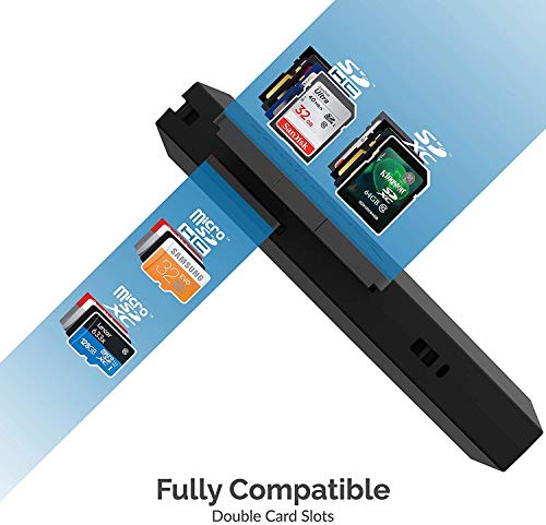 SABRENT SuperSpeed 2 Slot USB 3.0 Flash Memory Card Reader for Windows, Mac, Linux, and Certain Android Systems Supports SD, SDHC, SDXC, MMC/MicroSD, T Flash [Black] (CR-UMSS) - Image 4