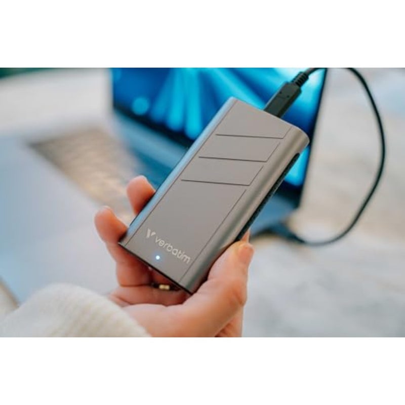 Portable SSD for Mac PC Smartphone Game Console, TurboMetal 2TB, Silver, Ultra Fast up to 3700MB/s USB4 40Gbps - Image 5