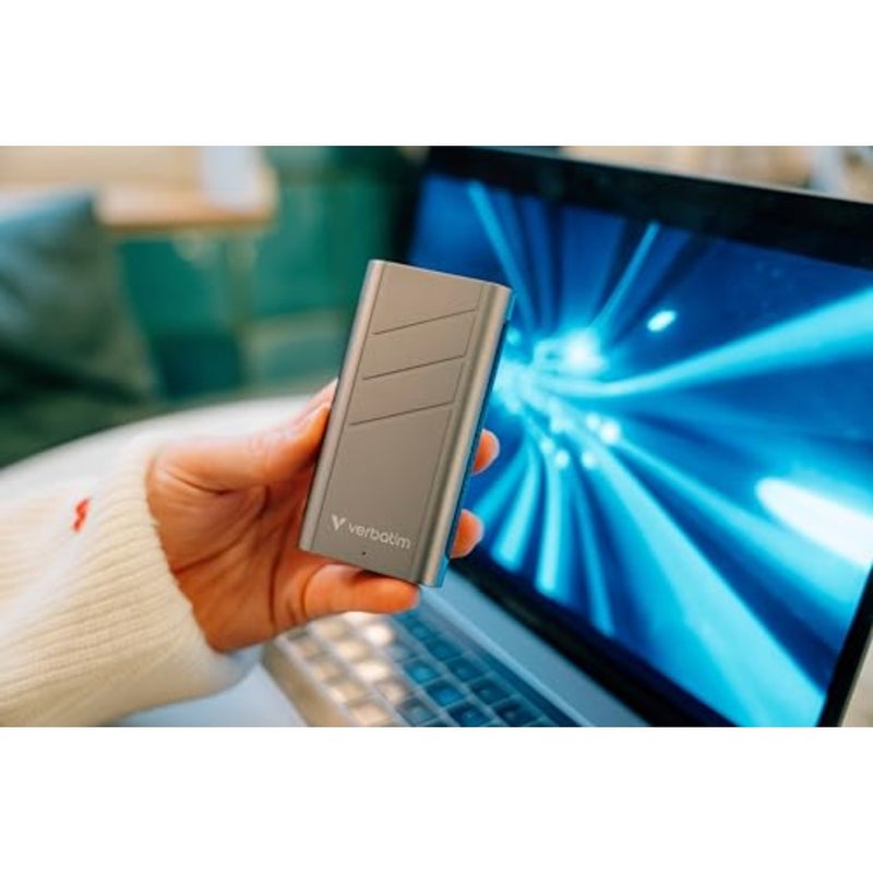Portable SSD for Mac PC Smartphone Game Console, TurboMetal 2TB, Silver, Ultra Fast up to 3700MB/s USB4 40Gbps - Image 4
