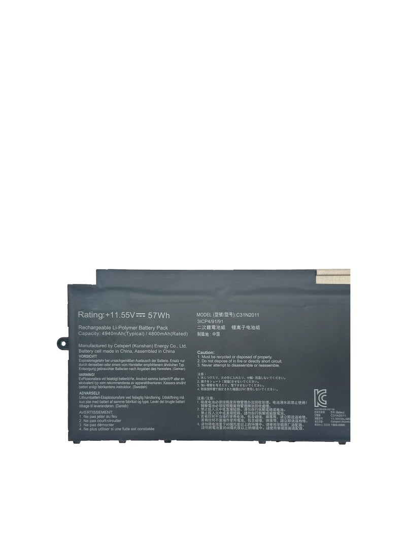 Terabyte C31N2011 0B200-03860000 3ICP4/91/91 Laptop Battery Compatible with Asus Chromebook Flip CM5 CM5500FDA / Chromebook Flip CX5 CX5500FEA Series(11.55V 57Wh) - Image 2