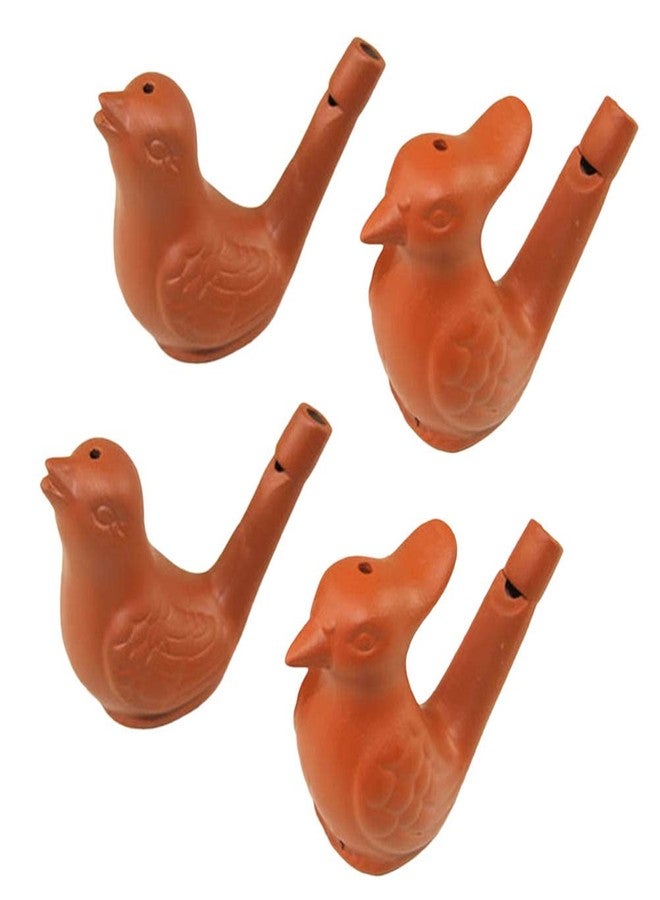 TOYANDONA 4Pcs Water Bird Whistle- Musical Bird Call Whistle Warbling Whistles for Kids Adults Ceramic Noisemaker Toys for Birthday Easter Christmas Party Favors - Image 1