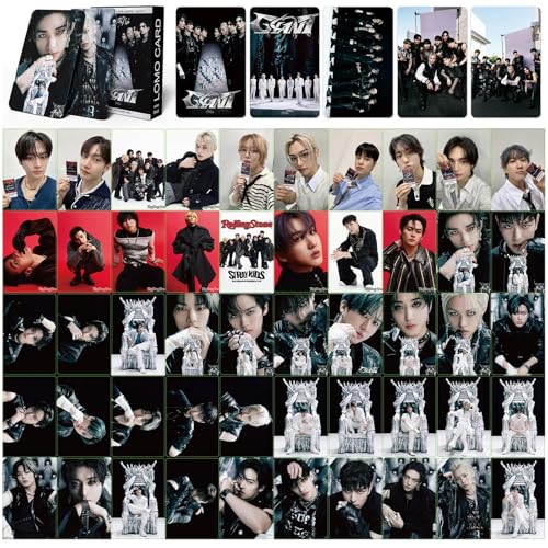 KPOPBP Stray Kids Giant Album Photocards 55 PCS KPOP Photo Cards SKZ Merch LOMO Card Set, Gift for Boys and Girls - Image 2