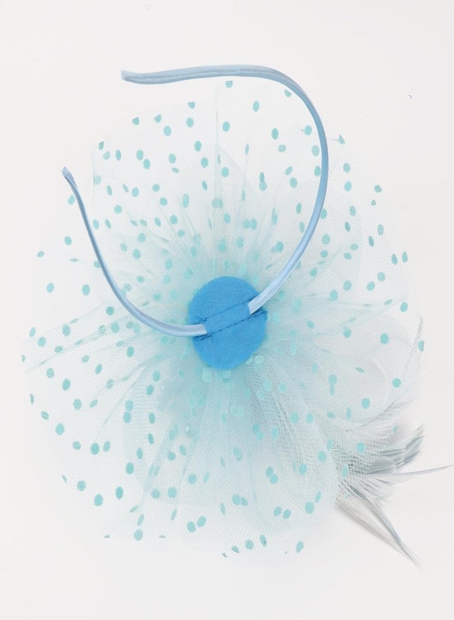 DRESHOW Fascinators Hat Flower Mesh Ribbons Feathers on a Headband and a Clip Tea Party Headwear for Girls and Women - Image 5