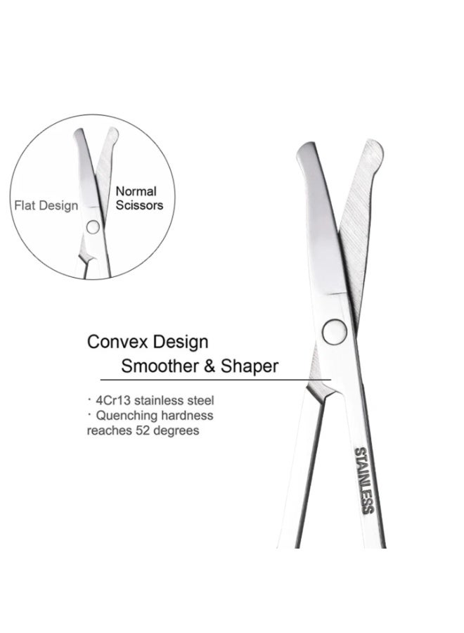 Jagravo Stainless Steel Round Tip Nose & Eyebrow Trimming Scissors - Image 3