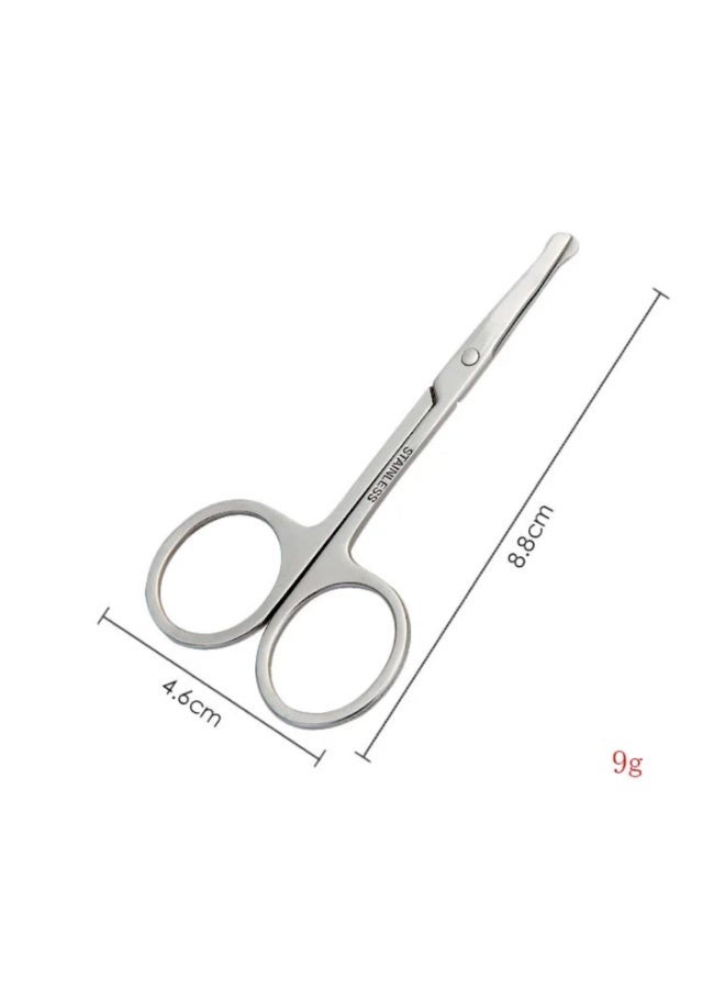 Jagravo Stainless Steel Round Tip Nose & Eyebrow Trimming Scissors - Image 2