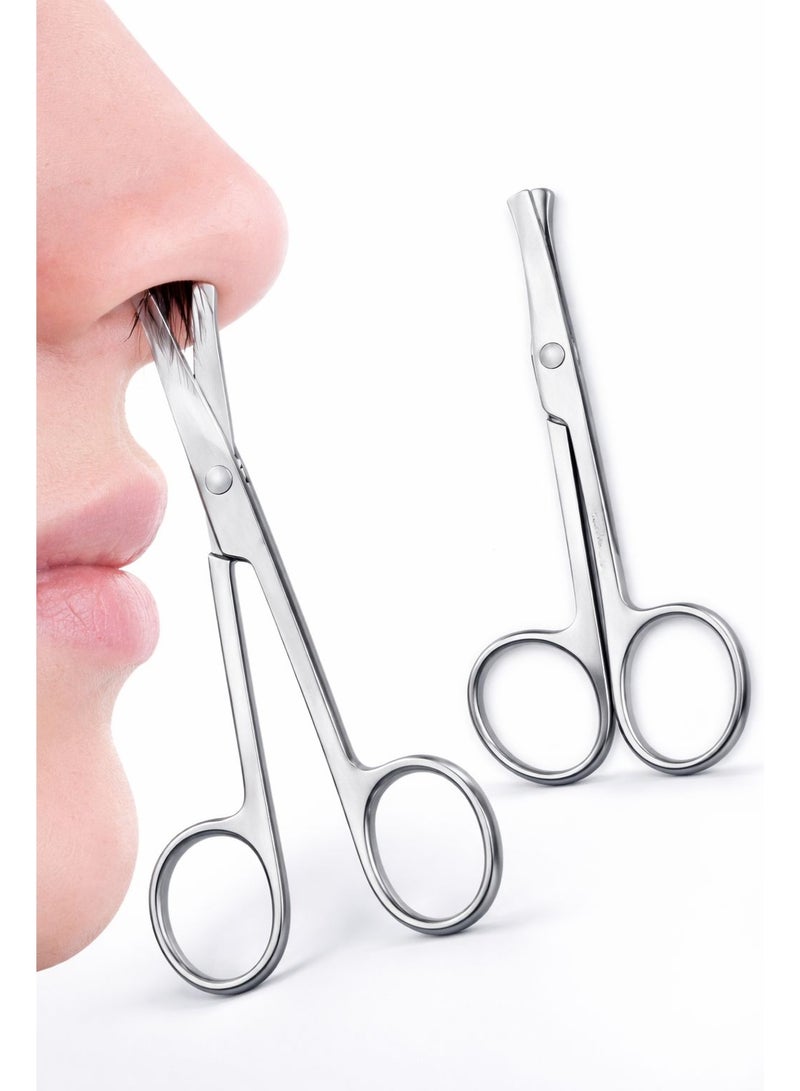 Jagravo Stainless Steel Round Tip Nose & Eyebrow Trimming Scissors - Image 1