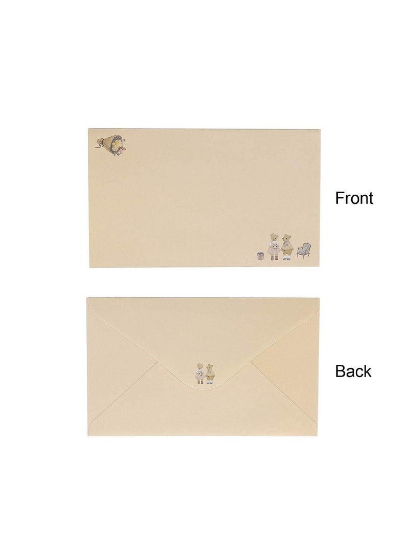 SYOSI مجموعة ورق الكتابة والمظاريف من SYOSI، 60 قطعة من ورق الكتابة الرائع و30 قطعة من المظاريف، مجموعة رسائل A5 من ورق الكتابة والمظاريف المبطنة للمكتب والمنزل والمدرسة - Image 5