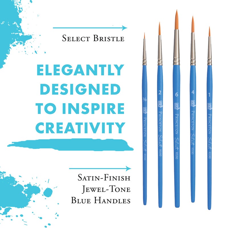 Princeton Select Artiste Brush Set No. 10, Synthetic, 5 Piece, 1 Count - Image 4