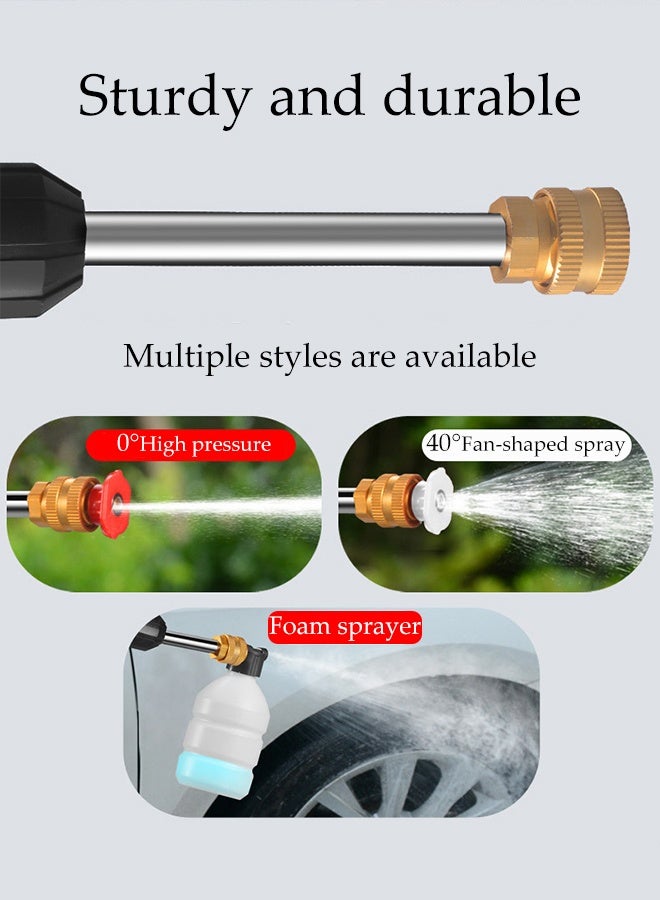 DUNISO Portable Cordless High Pressure Washer, Battery Powered Handheld Car Mounted High Pressure Washer with 6-in-1 Nozzle Soap Dispenser, Battery Powered with Tool Box for Car/Fence/Floor Cleaning and Watering - Image 5