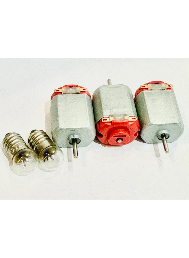 DC MOTOR 9V 3 PIECES AND LED LAMP 2 PIECES - Image 2
