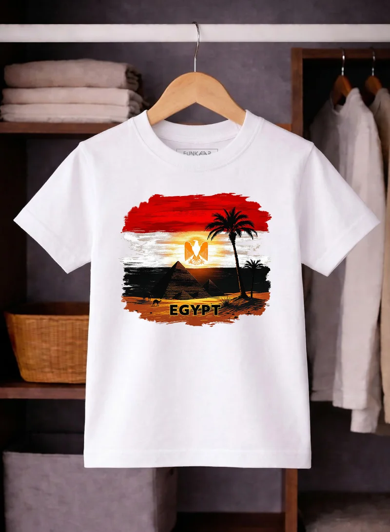 Funkaar FUNKAAR Egypt Flag Graphic T-shirt for Boys & Girls