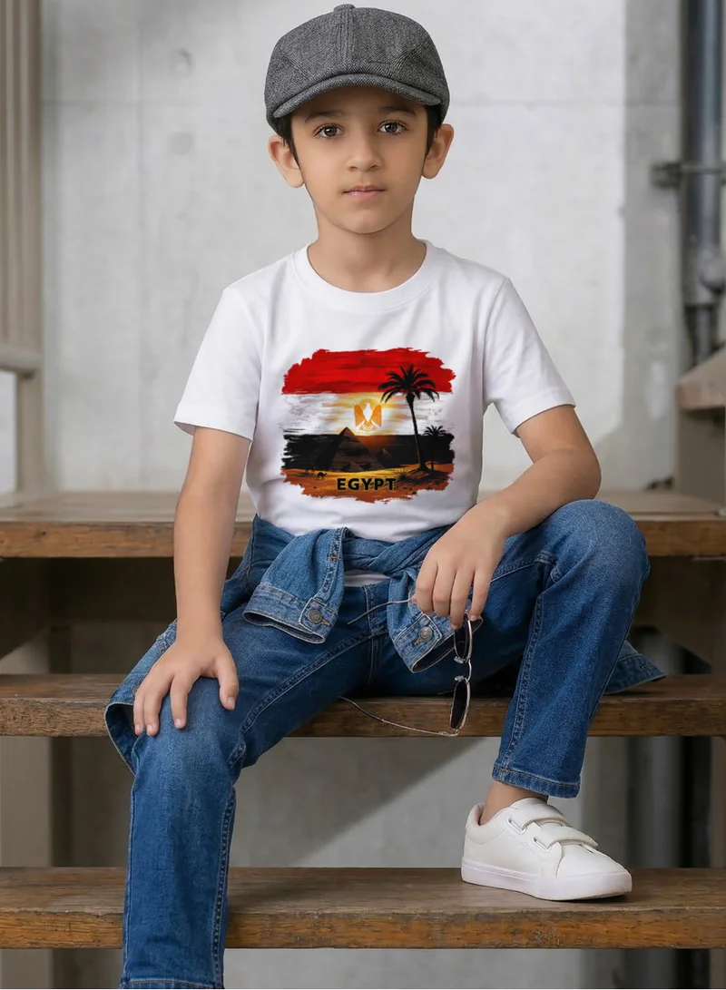 Funkaar FUNKAAR Egypt Flag Graphic T-shirt for Boys & Girls