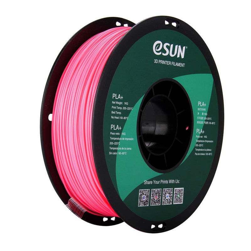 eSUN PLA PRO (PLA+) 3D Printer Filament, Dimensional Accuracy +/- 0.03mm, 1kg Spool, 1.75mm, Pink - Image 1