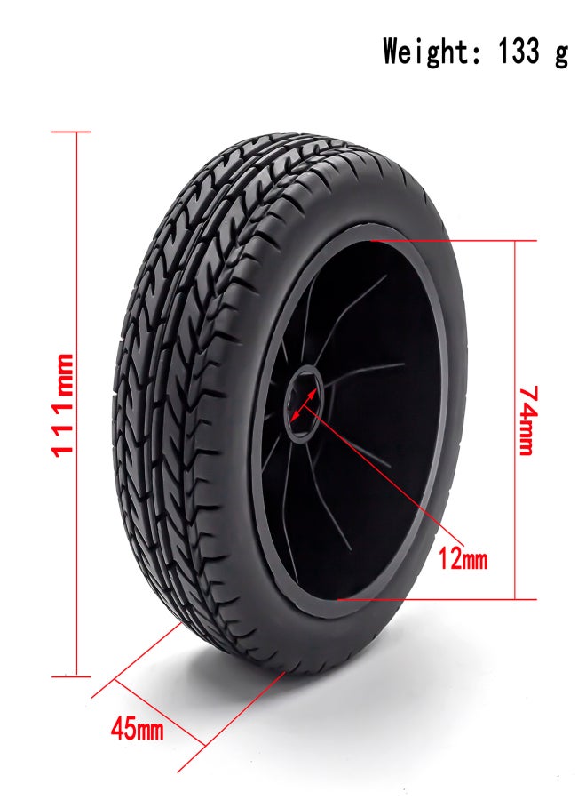 RC Crawler Rubber Tires RC Car Tires 4pcs 12mm Hex Replacement for 1/10 Traxxas Slash RC Short Course Truck - Image 2