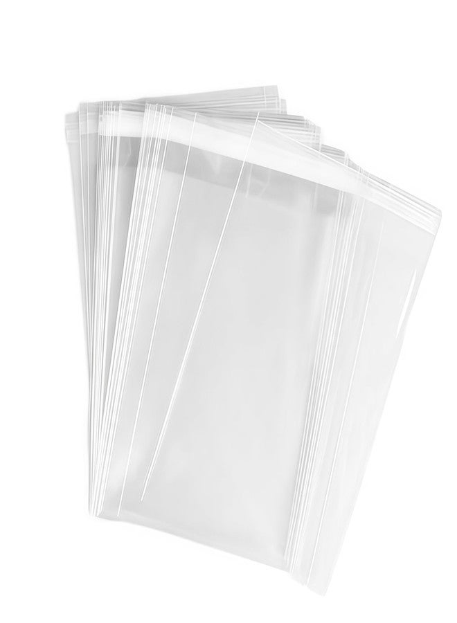 SYBL 100Pcs 4.5" x 5.5" Clear Cello/cellophane Self-adhesive Sealing Treat Bags Gift Packing Supplies For Bakery Candle Cookie - Image 1