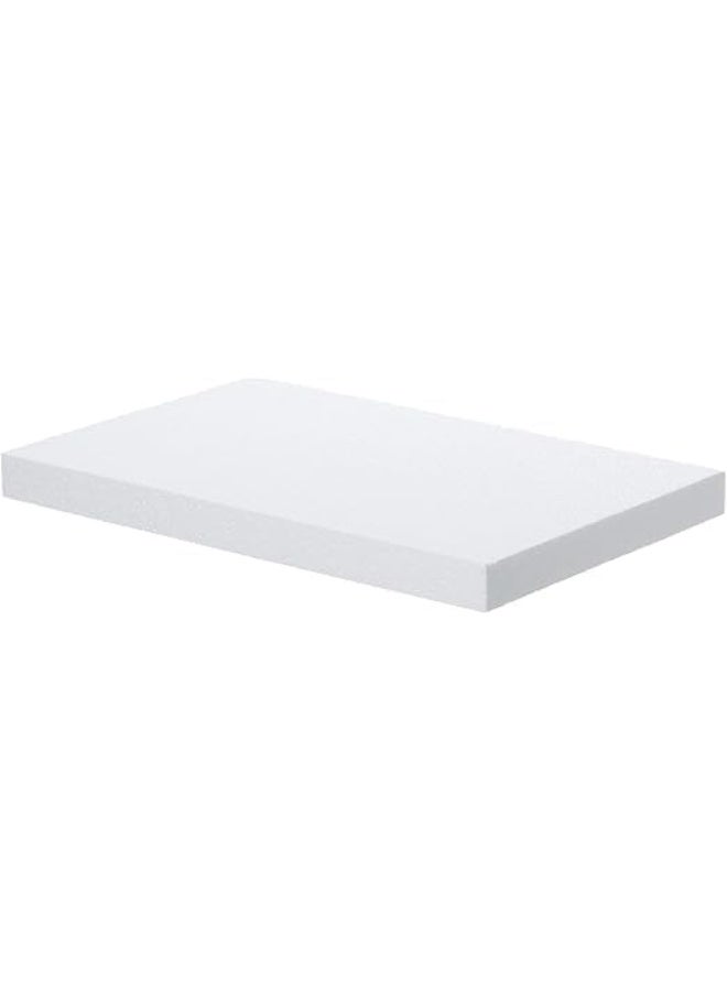 كرافت ماجيك مجموعة من 4 قطع من كتل الفوم الصناعي 12×8×1 بوصة | مستطيلات بيضاء من البوليستيرين ستايروفوم / ثيرموكول للفنون النحتية، النماذج، الأعمال اليدوية، تنسيقات الزهور والمشاريع المدرسية - Image 4