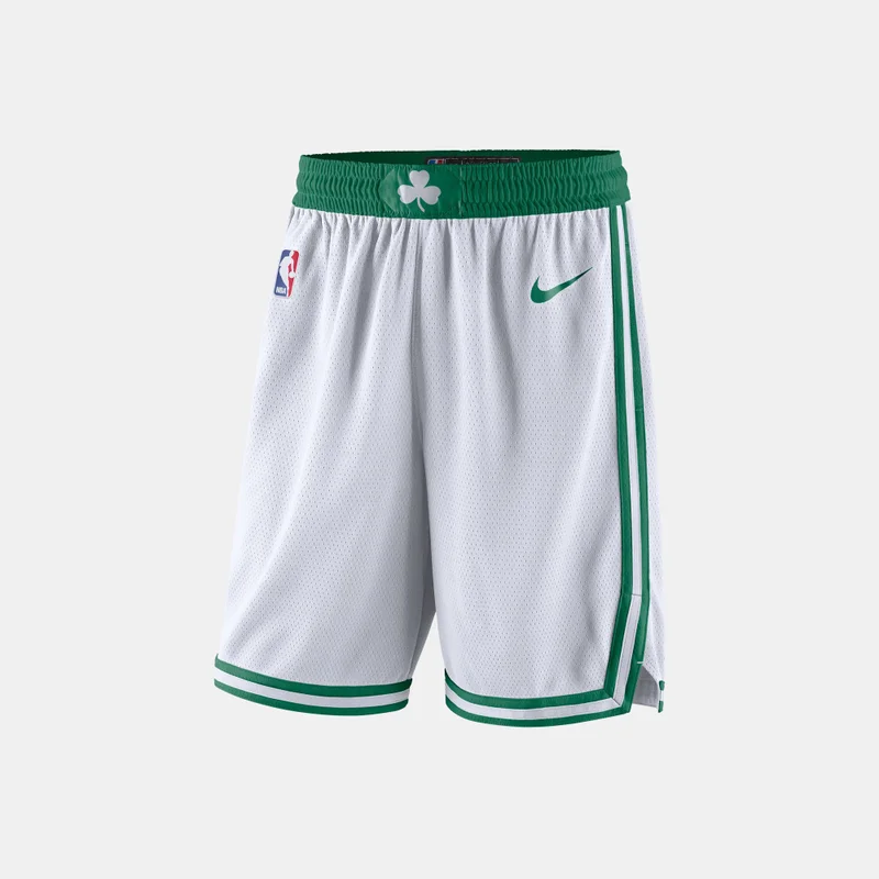 Nike White Men's NBA Boston Celtics Association Edition Swingman Basketball Shorts for Men | Best Price UAE