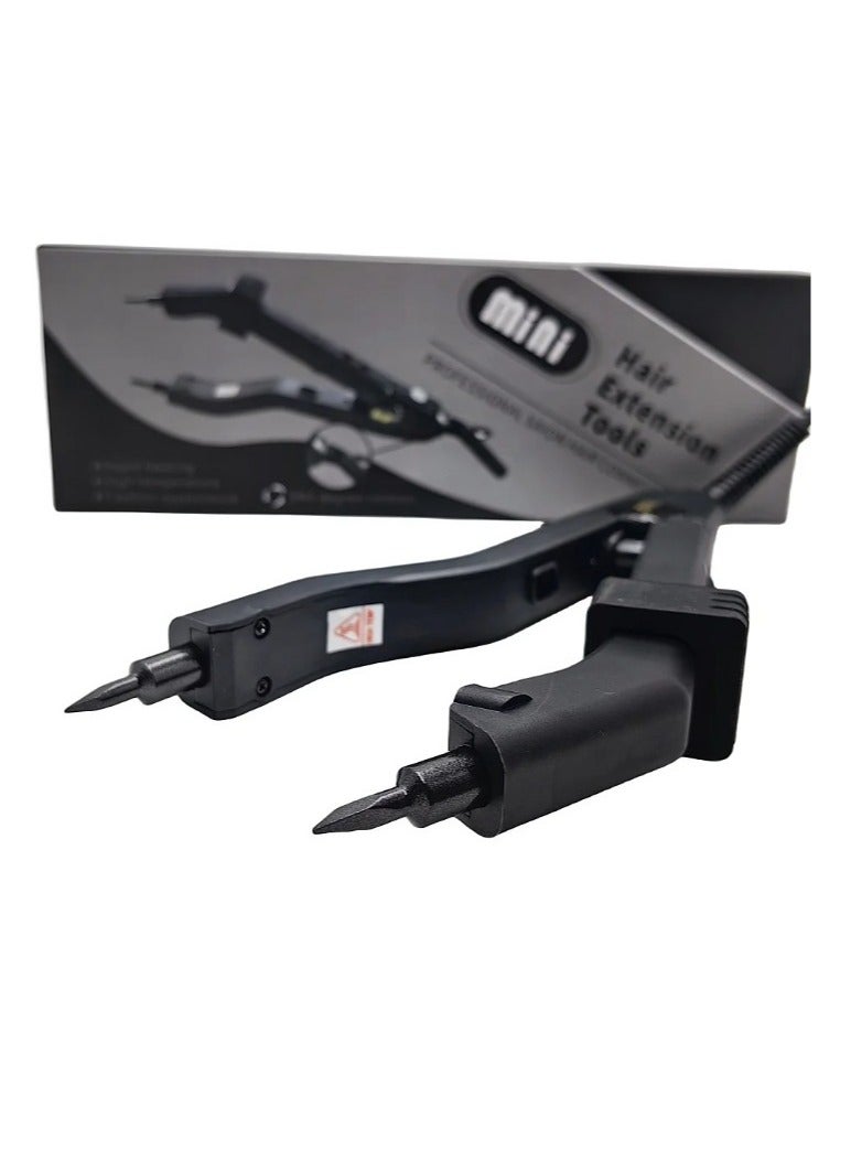 Estelle أداة تمديد الشعر، أداة توصيل الشعر الحراري القابلة للتعديل متعددة الوظائف، كماشة تسخين صغيرة ذكية لتمديد الشعر، أداة ربط الكيراتين لتمديد الشعر، (ذهبي) - Image 3