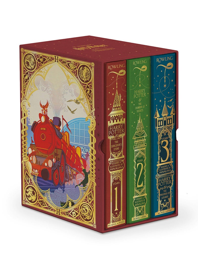 Harry Potter Books 1-3 Boxed Set (MinaLima Editions) 