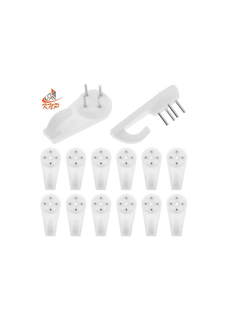 KNP Non Trace Hard Wall Hook (40x20mm) pack of 10  - Image 2