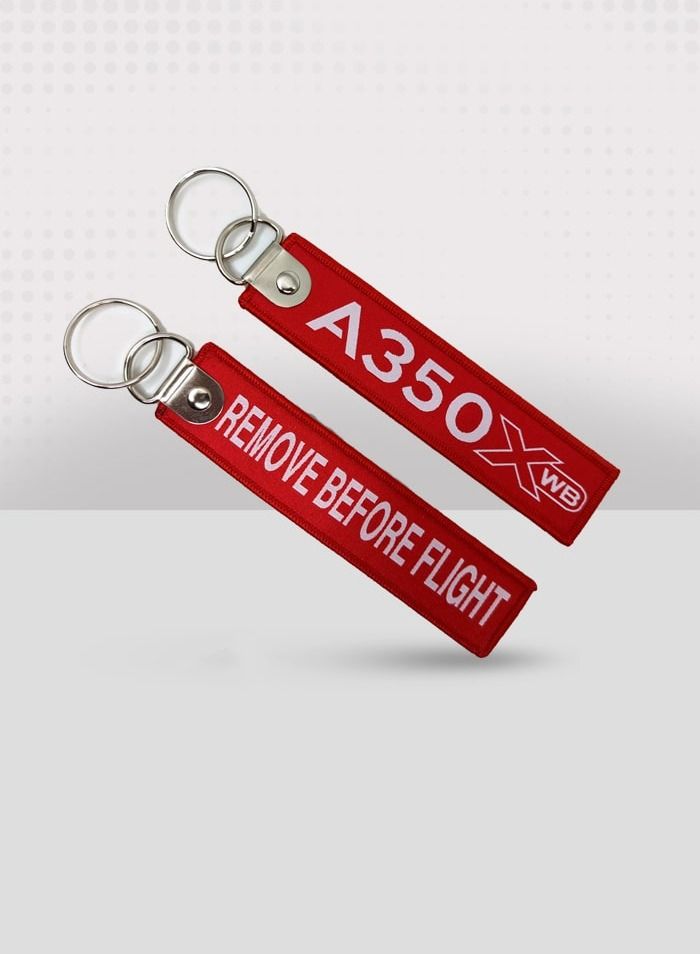 فايتر جيفتس A350 سلسلة المفاتيح النسيج الأحمر