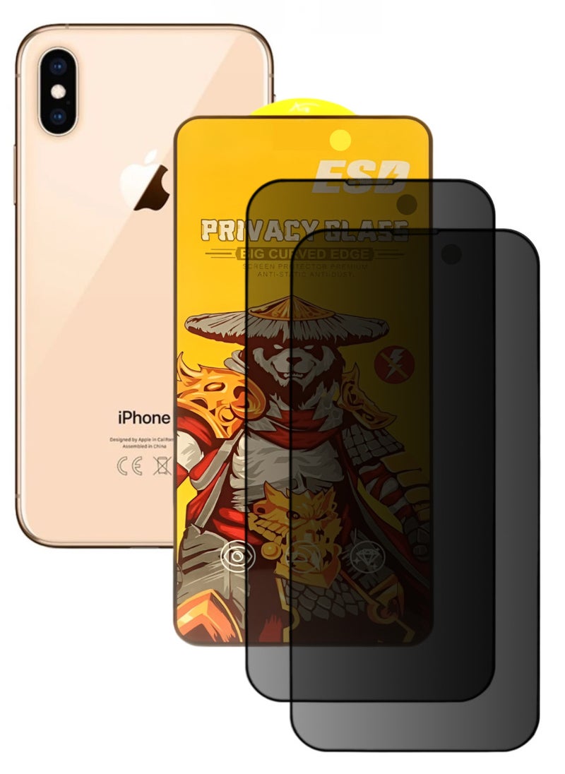 اي اس دي قطعتين، واقي شاشة عالي الجودة لهاتف ايفون XS ماكس - Image 1