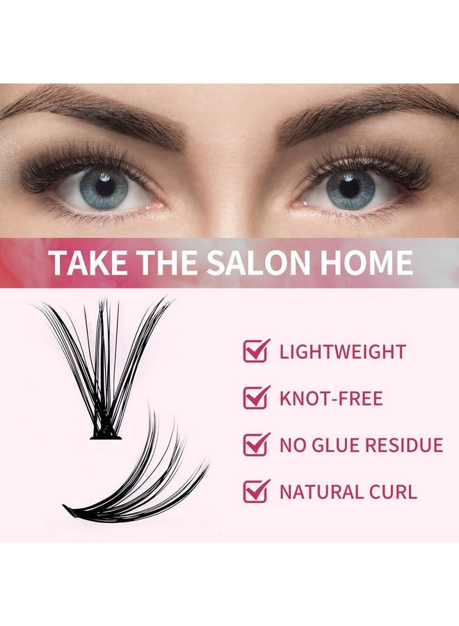 FADVAN Individual Lashes 240Pcs Diy Eyelash Extension 30D+40D C Curl Mixed 15 20Mm Cluster Lashes Natural Wispy Reusable Mink Lash Cluster At Home By Fadvan (30D+40D 0.07C 15 20Mm) - Image 5