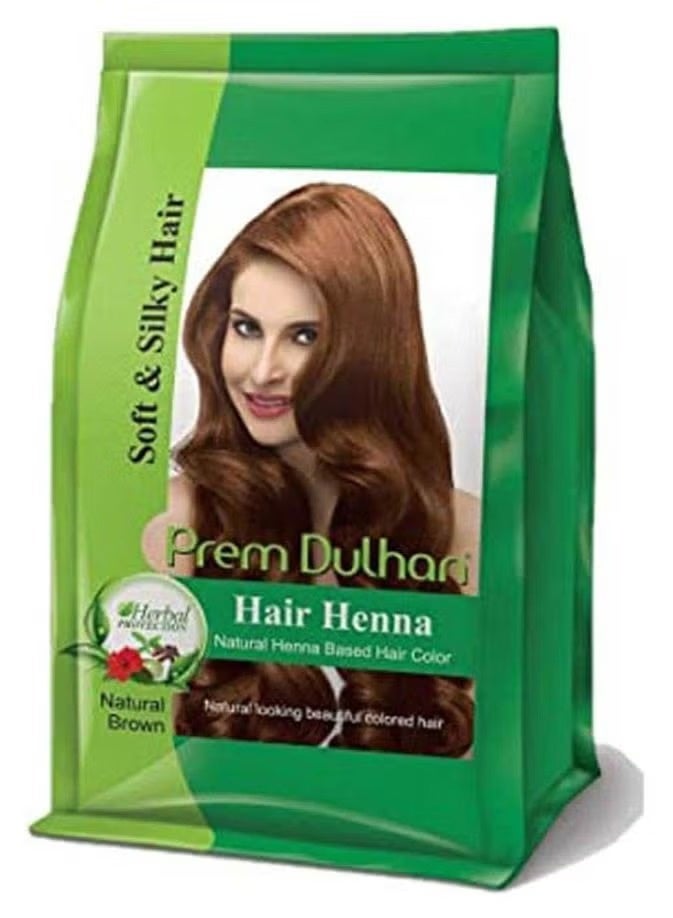 Prem Dulhari Natural Henna Based Hair Color, Natural Brown, 125g