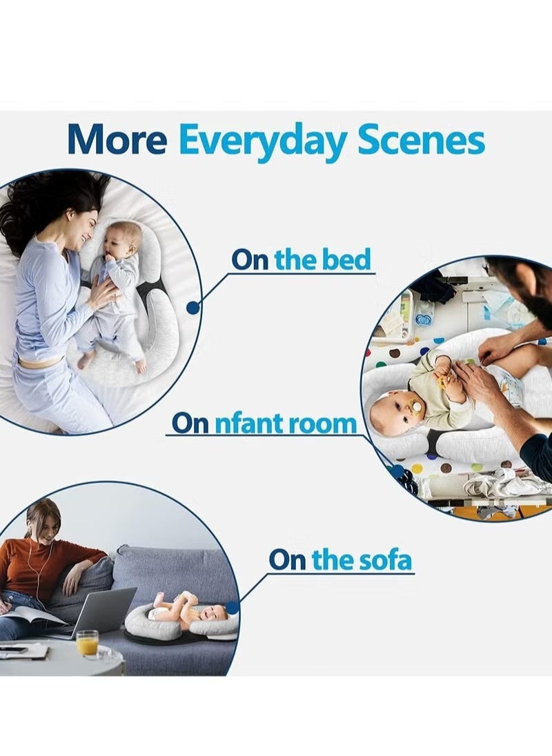 Portable Pillow Softness Bed Positioners Comfortable Sleep Lounger for Baby 0 6 Months