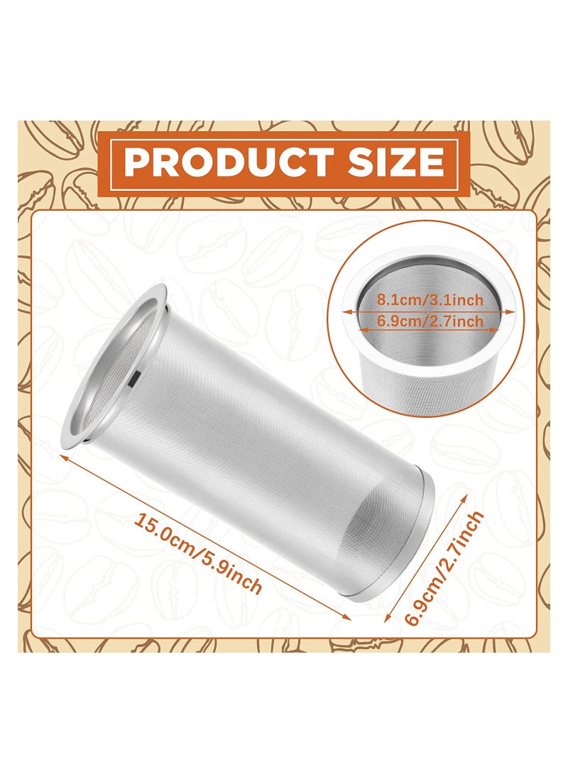 Luckam Cold Brew Coffee Filter Coffee Filter Reusable Mesh Coffee Filter For Wide Mouth Canning Jar And Iced Tea Maker - Image 2