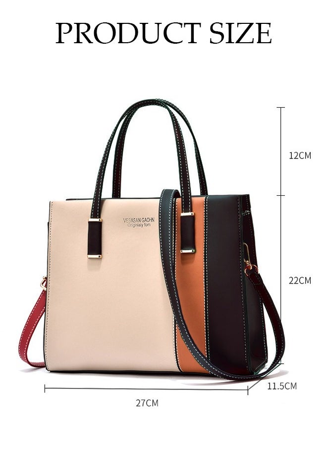 DUNISO - Women's Fashion Handbag Faux Leather Crossbody Bag For Women Large Capacity Tote Bags Top Handle Satchel Fashionable Travel Shoulder Bag For Ladies - Image 1