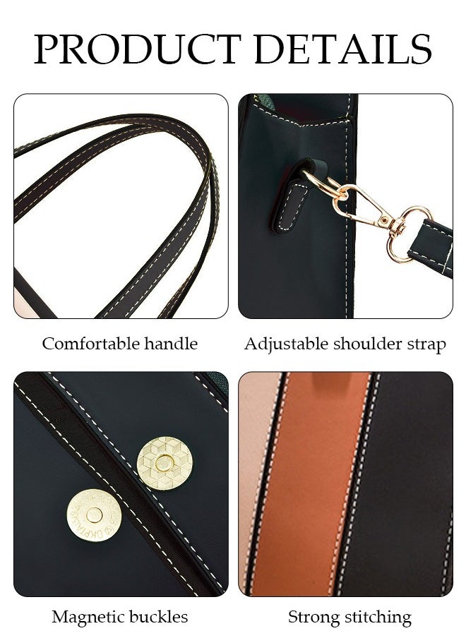 DUNISO - Women's Fashion Handbag Faux Leather Crossbody Bag For Women Large Capacity Tote Bags Top Handle Satchel Fashionable Travel Shoulder Bag For Ladies - Image 1