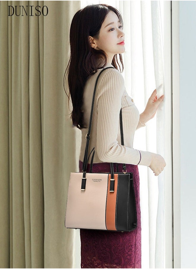 DUNISO - Women's Fashion Handbag Faux Leather Crossbody Bag For Women Large Capacity Tote Bags Top Handle Satchel Fashionable Travel Shoulder Bag For Ladies - Image 1